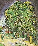 Vincent Van Gogh Blooming chestnut trees oil painting on canvas